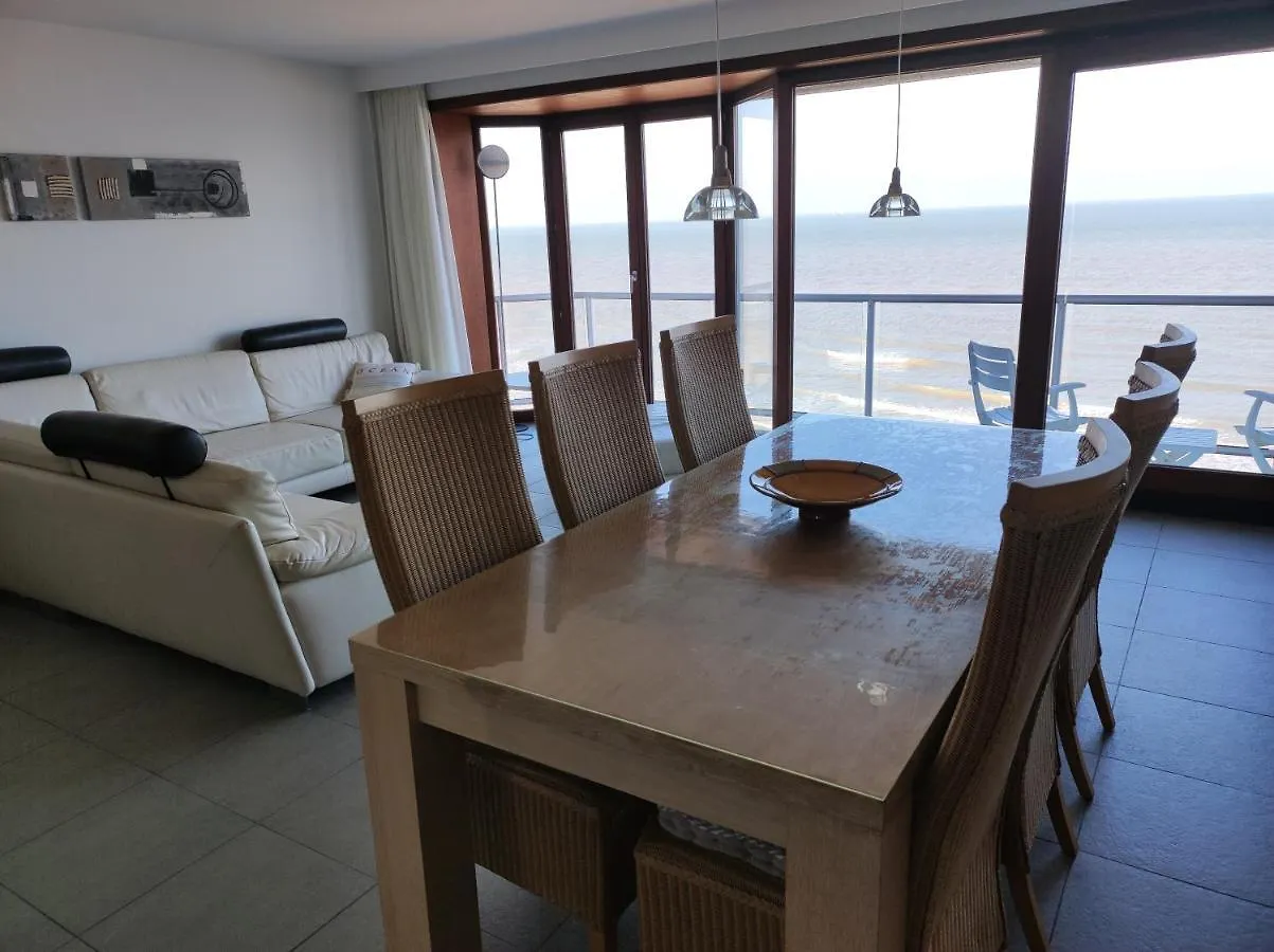 Luxury App, Frontal Sea View + South Terrace + Garage Apartment Middelkerke Belgium